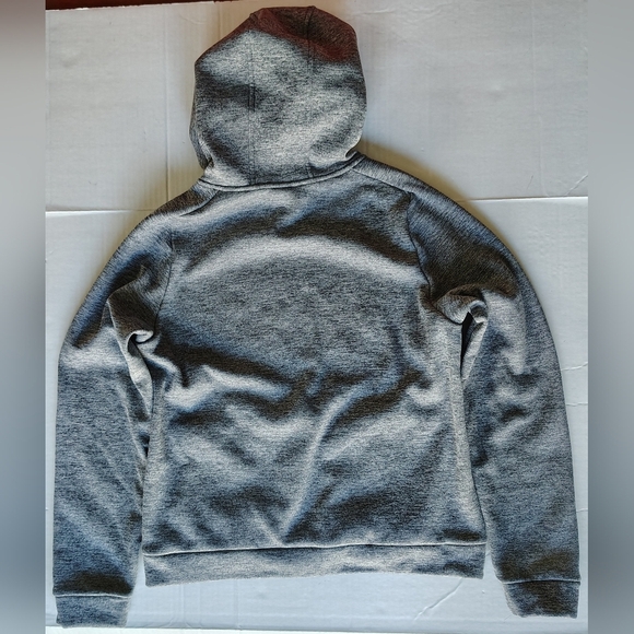 Nike Therma-Fit Hoodie Gray Youth Size XL Sweatshirt Thumb Holes Stain Repel - Picture 16 of 16